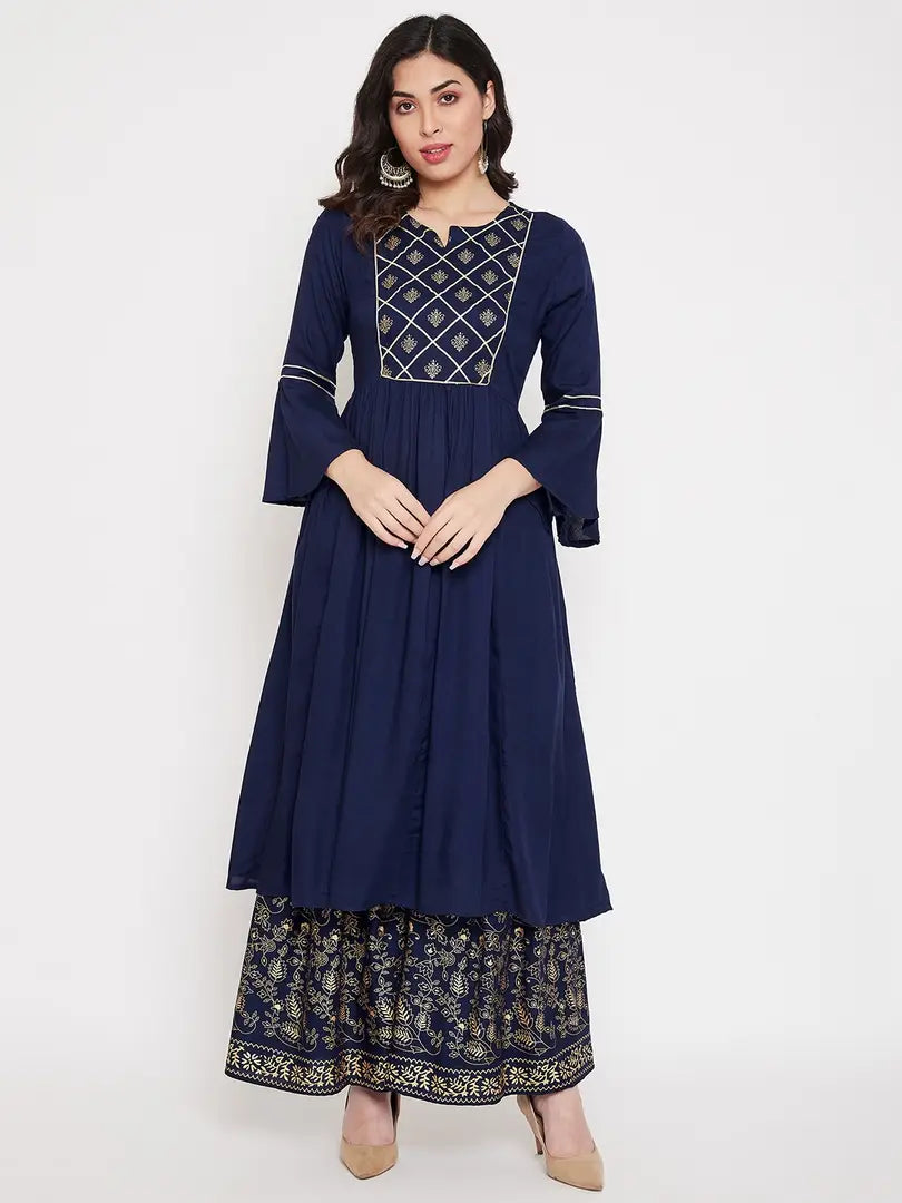 Women Kurta and Sharara Set