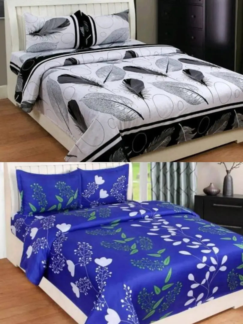 poly cotton bedsheet combo