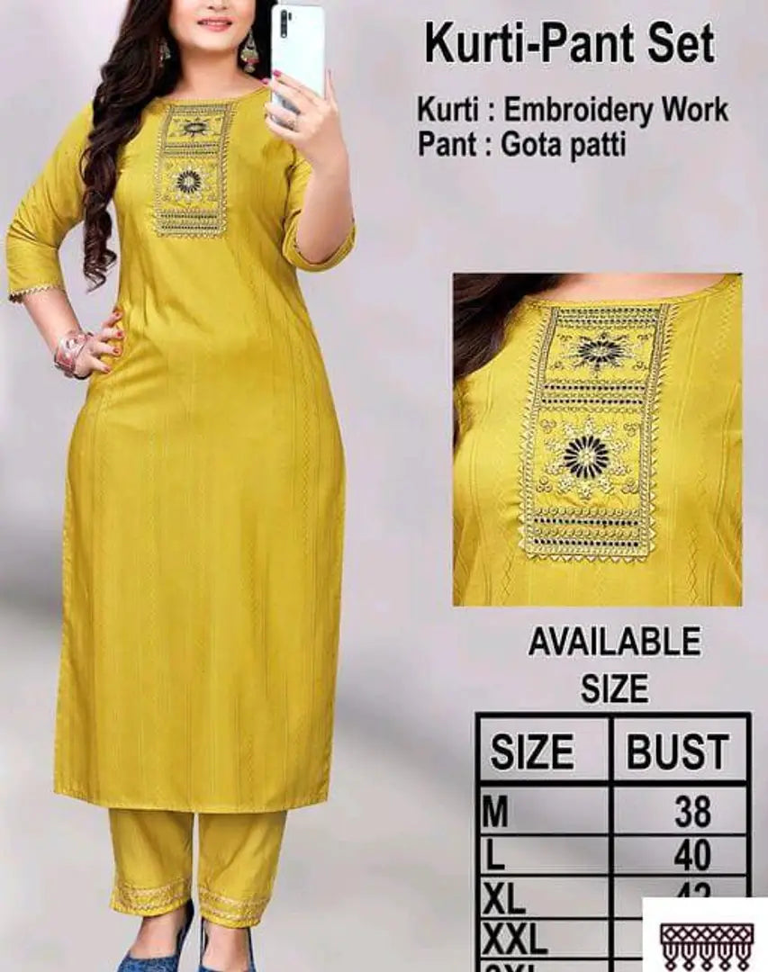 Women Kurta and Pant Set