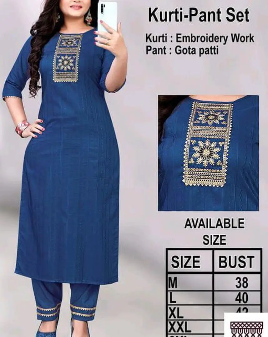 Women Kurta and Pant Set