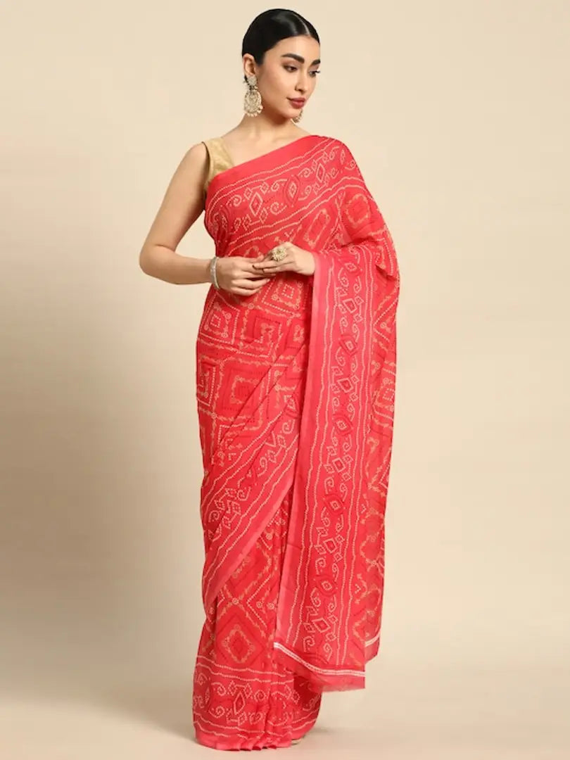 printed saree with blouse saree