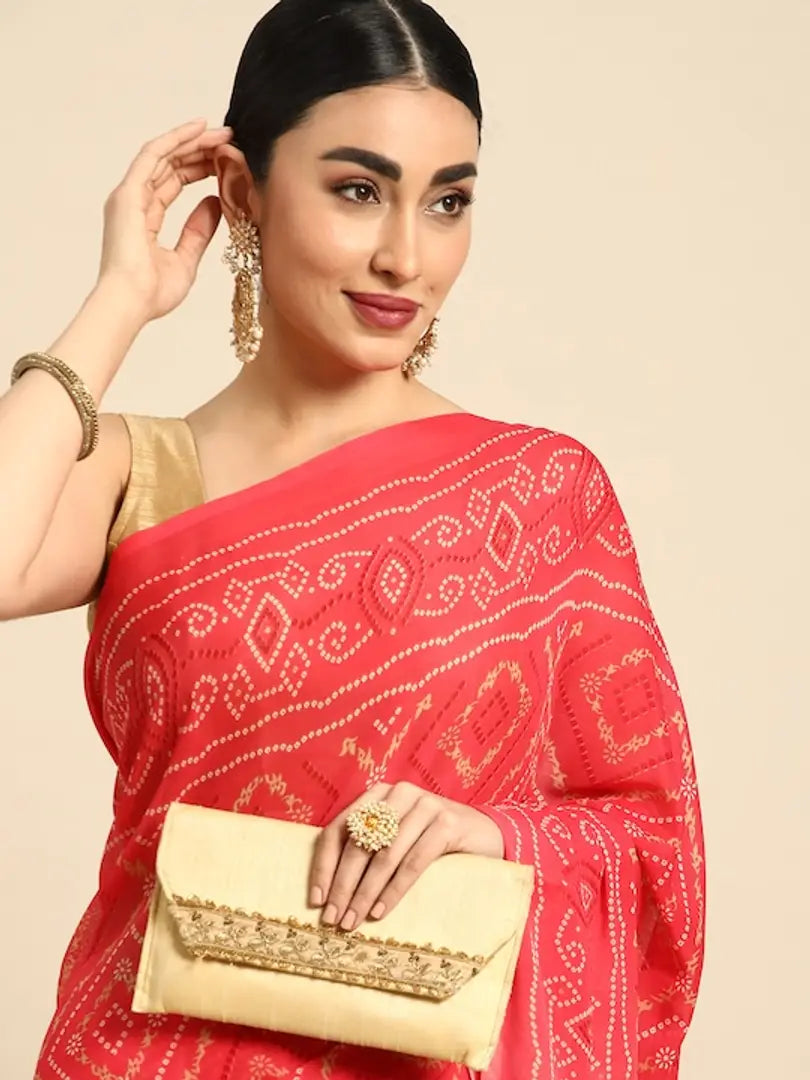 printed saree with blouse saree