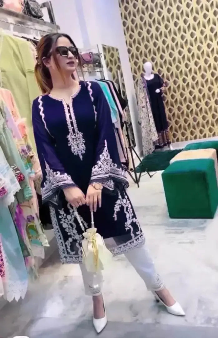 Women Kurta and Pant Blue