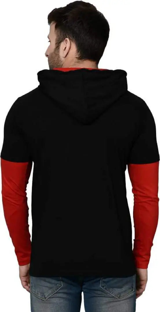 RiseMax Striped Cotton Blend M27 Full Sleeve Hoodie Regular Fit T-Shirts for Men