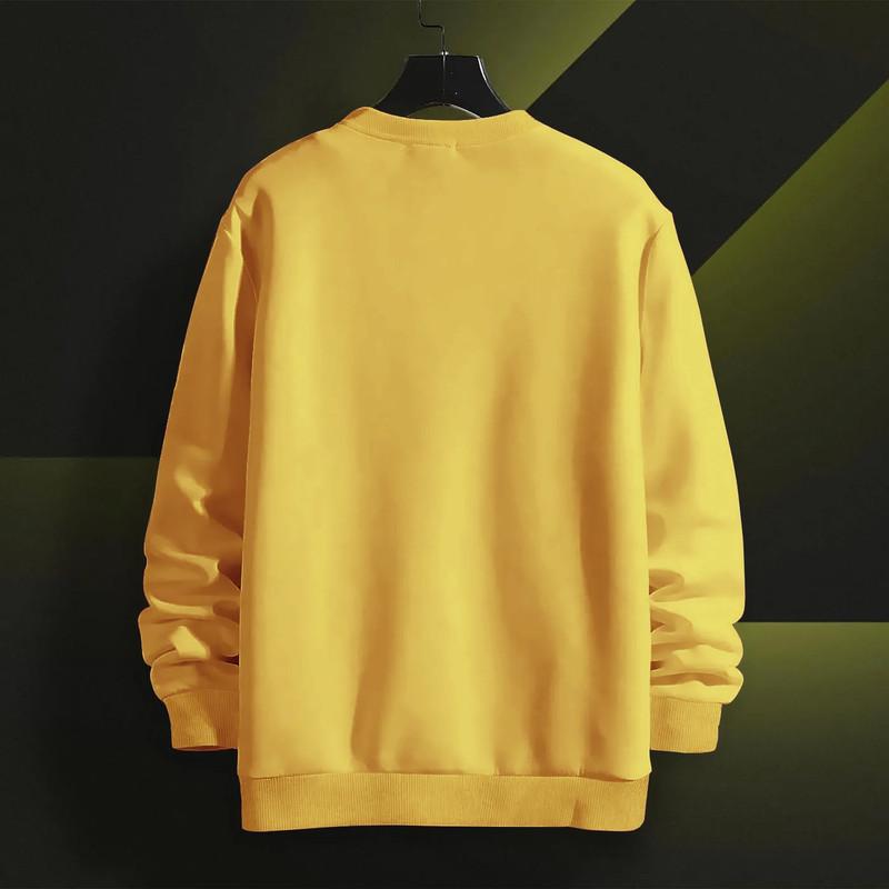 Cotton Solid Full Sleeves Mens Sweatshirt