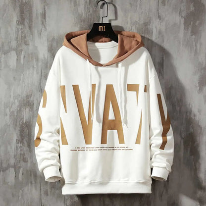 Trendy Fleece Printed Hoodies Sweatshirt For Men