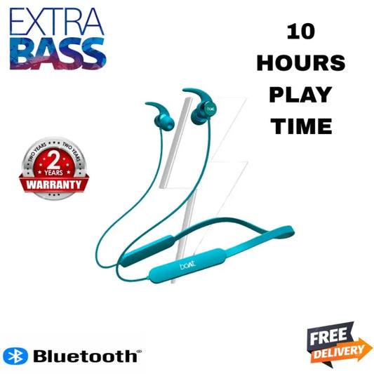 Rockerz 255 Pro with Fast Charging Bluetooth Headset  (Teal Green, In the Ear)