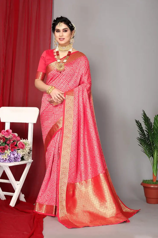 Soft Banarasi Silk Saree Silk Saree With Running Blouse