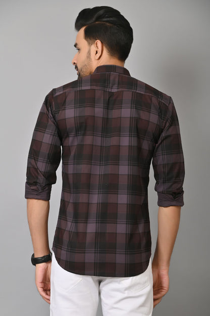 Gasperity Cotton Checks Full Sleeves Mens Casual Shirt
