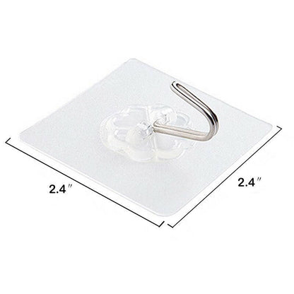 Wall Hook- Self Adhesive Silicone Wall Hooks(Pack of 10)