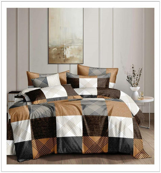 Glace Cotton Printed Double Bedsheets