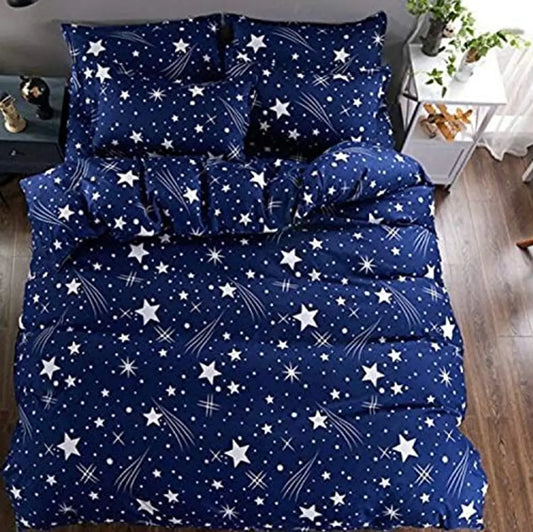 HANU Home Finishing Present by 3D bedsheet Double with Pillow Cover Combo/BEDSHEET/CHADER/BEDLINE Color Multi Size 90X100 INCH