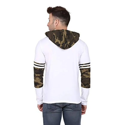 Aarcadian Men's Regular Fit Designer Hood Full T-Shirt