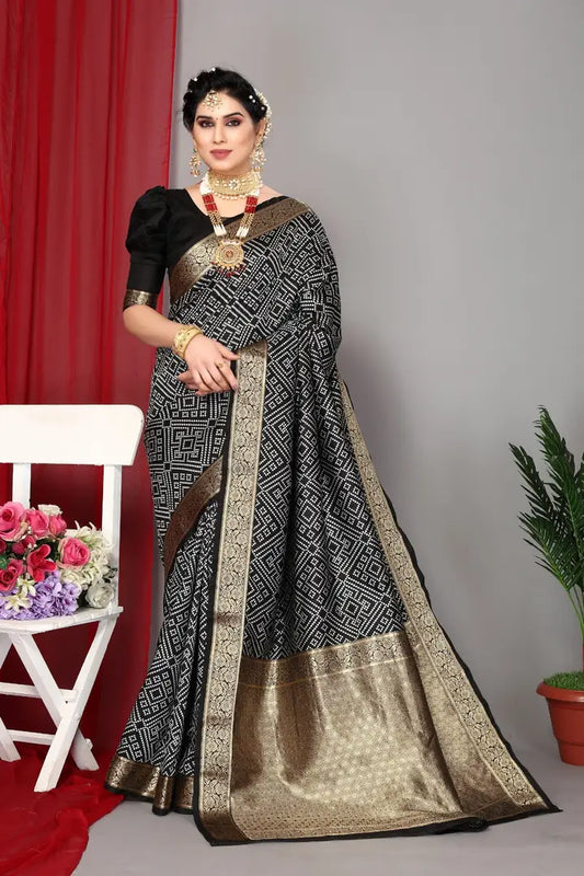 Soft Banarasi Silk Saree Silk Saree With Running Blouse