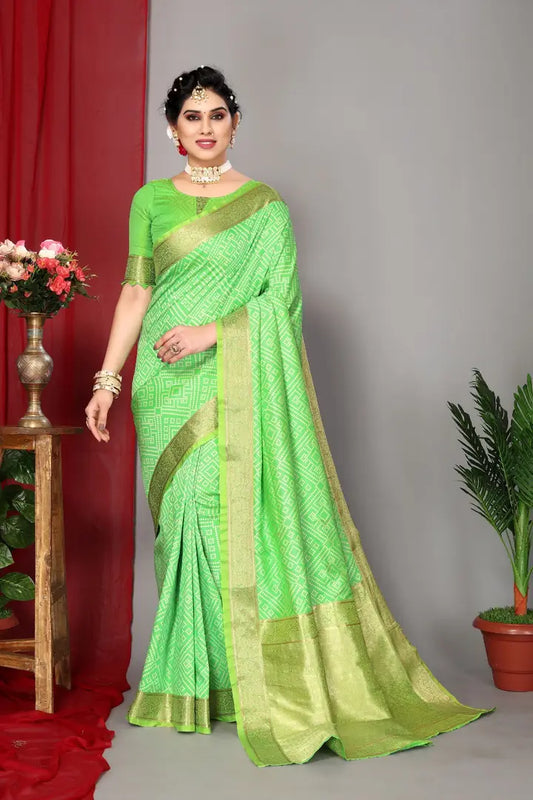 Soft Banarasi Silk Saree Silk Saree With Running Blouse